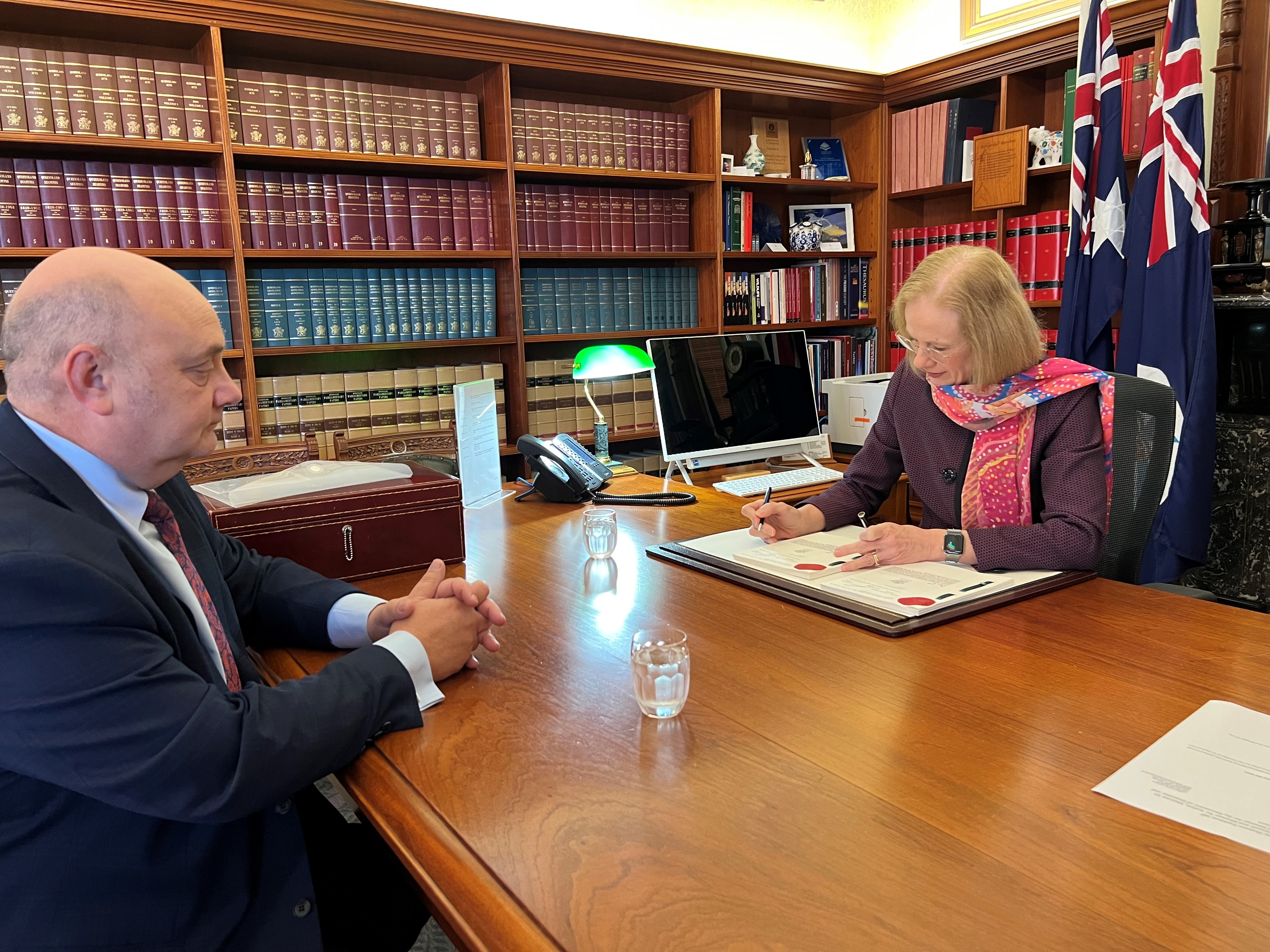 Path to Treaty Bill granted Royal Assent Government House Queensland